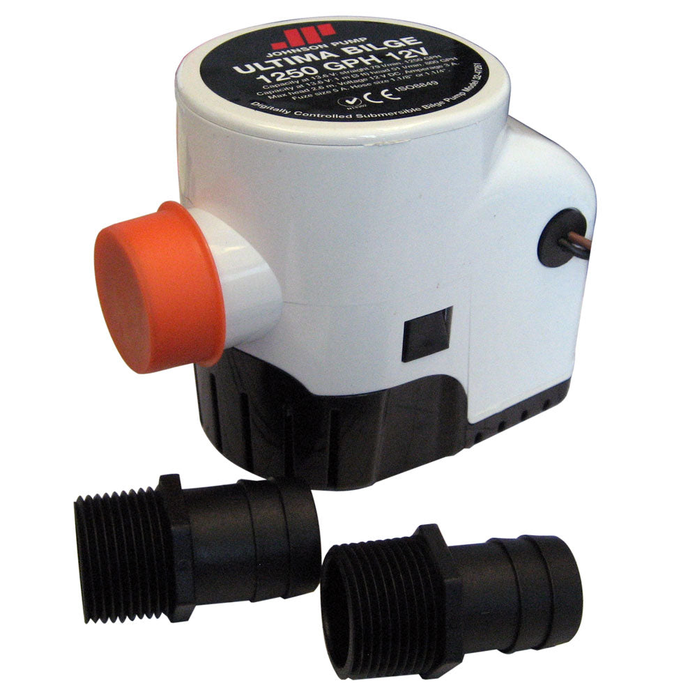 Johnson Pump Ultima Bilge 1250 GPH 1-1/8" & 1-1/4" Hose [32-47261-002] - Premium Bilge Pumps from Johnson Pump - Just $95.99! 