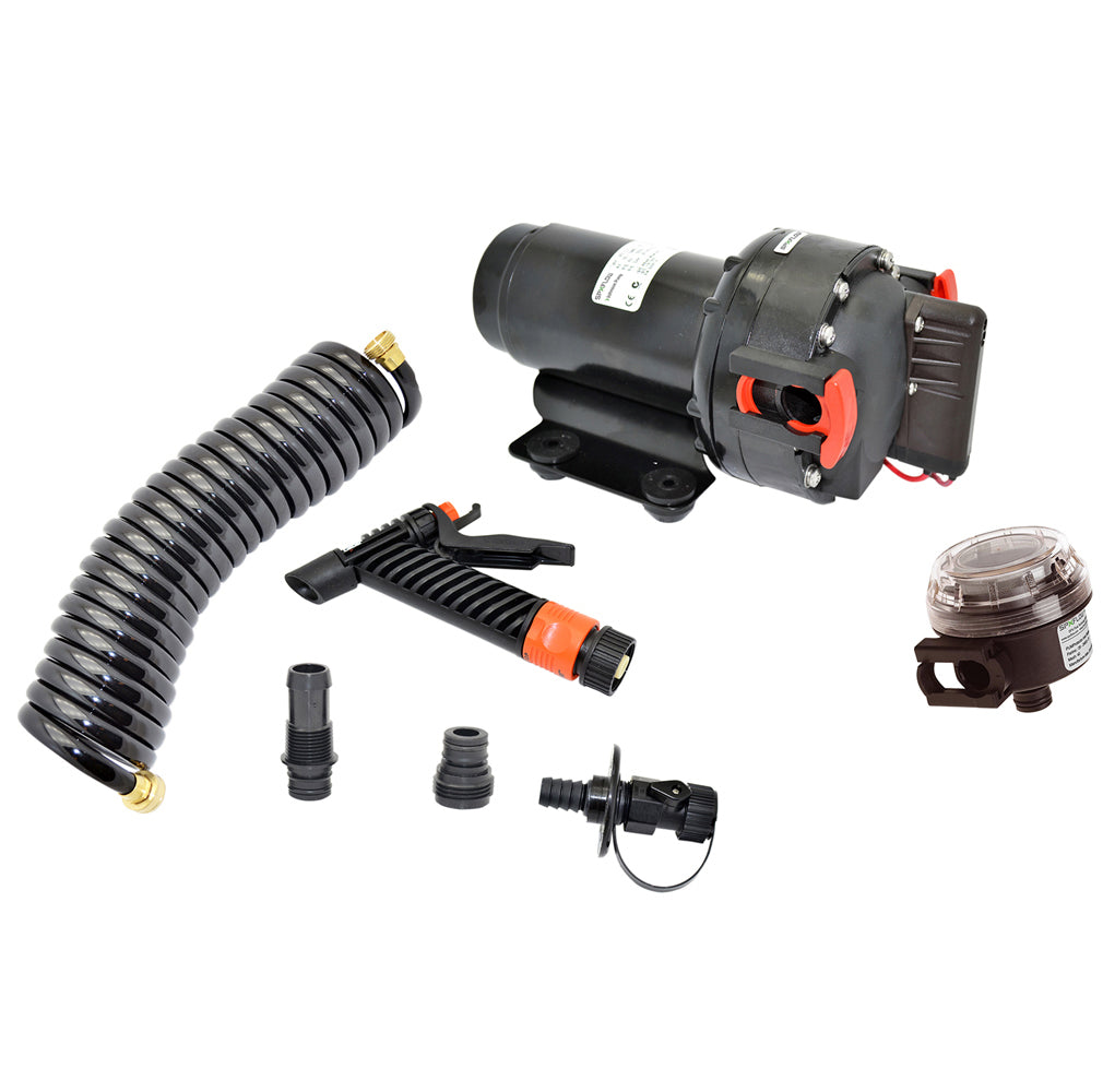 Johnson Pump Aqua Jet 5.2 GPH Washdown Pump Kit w/Hose - 12V [64534] - Premium Washdown / Pressure Pumps from Johnson Pump - Just $272.99! 