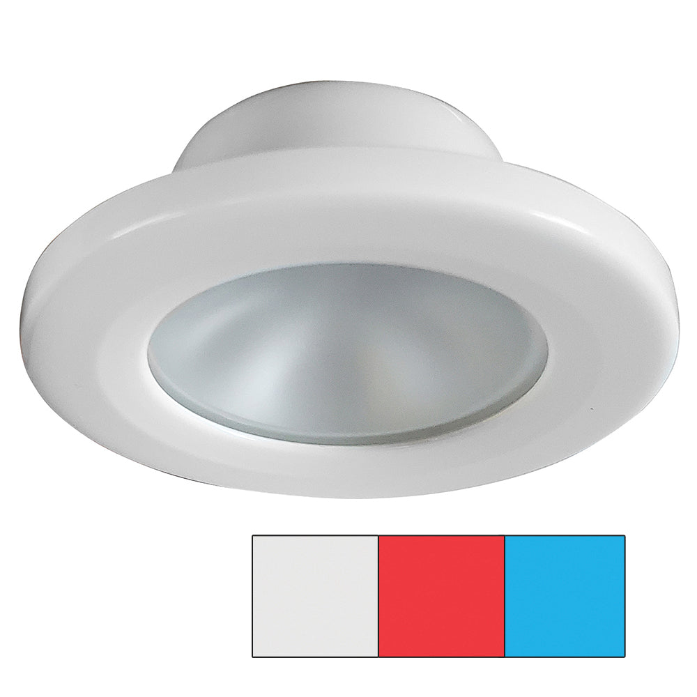 i2Systems Apeiron A3120 Screw Mount Light - Red, Cool White & Blue - White Finish [A3120Z-31HAE] - 1st Class Eligible, Brand_I2Systems Inc, Lighting, Lighting | Dome/Down Lights - I2Systems Inc - Dome/Down Lights