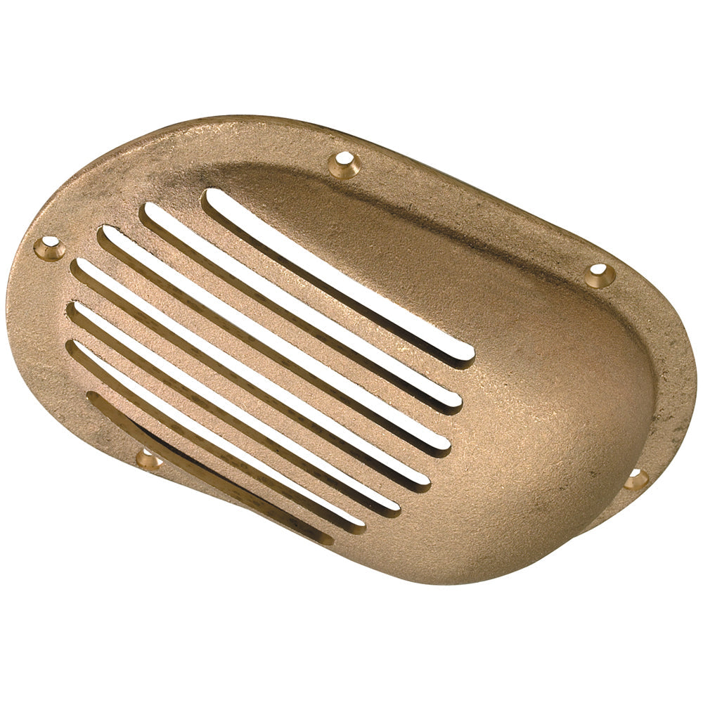 Perko 3-1/2" x 2-1/2" Scoop Strainer Bronze MADE IN THE USA [0066DP1PLB] - Premium Thru-Hull Fittings from Perko - Just $18.99! 