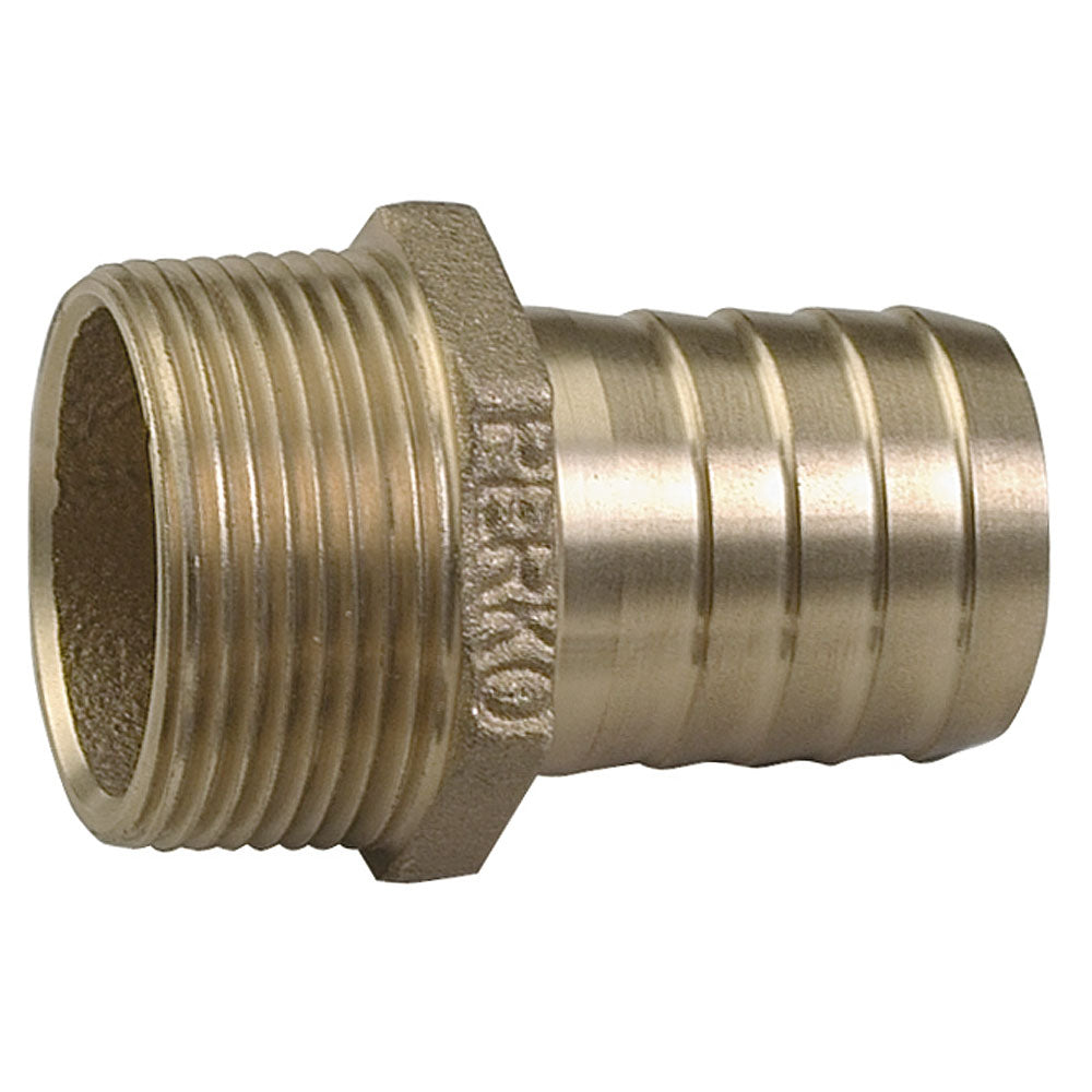 Perko 3/4" Pipe to Hose Adapter Straight Bronze MADE IN THE USA [0076DP5PLB] - Premium Fittings from Perko - Just $12.99! 