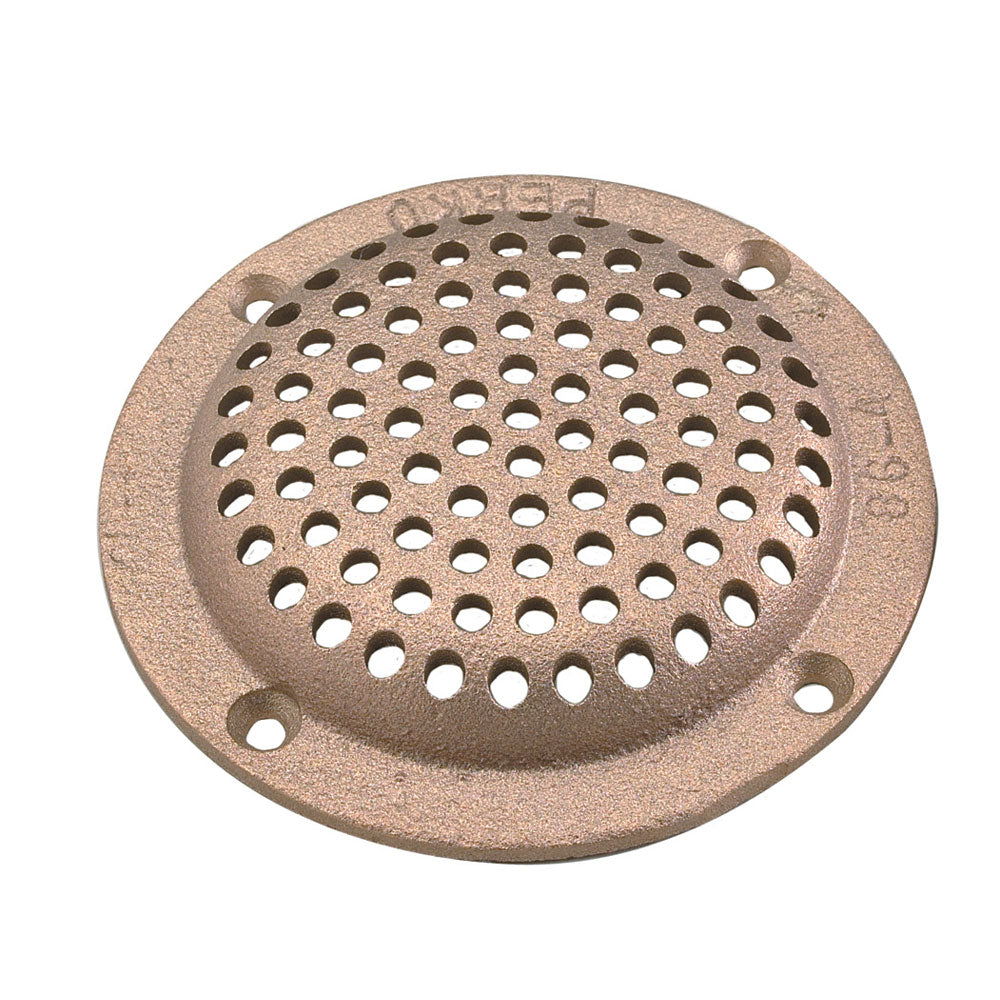 Perko 3-1/2" Round Bronze Strainer MADE IN THE USA [0086DP3PLB] - Premium Fittings from Perko - Just $19.99! 