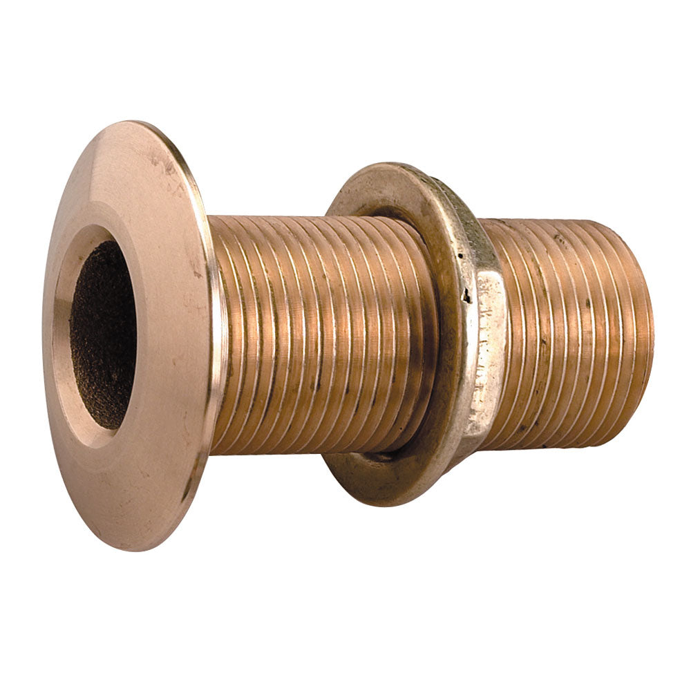 Perko 1" Thru-Hull Fitting w/Pipe Thread Bronze MADE IN THE USA [0322DP6PLB] - Brand_Perko, Marine Plumbing & Ventilation, Marine Plumbing & Ventilation | Thru-Hull Fittings - Perko - Thru-Hull Fittings