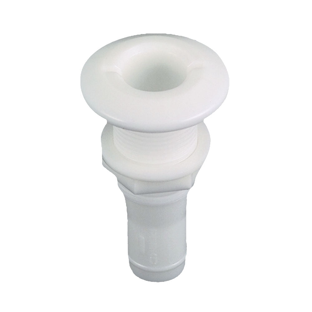 Perko 1/2" Thru-Hull Fitting f/ Hose Plastic MADE IN THE USA [0328DP4] - 1st Class Eligible, Brand_Perko, Marine Plumbing & Ventilation, Marine Plumbing & Ventilation | Thru-Hull Fittings - Perko - Thru-Hull Fittings