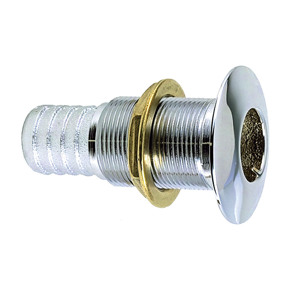 Perko 5/8" Thru-Hull Fitting f/ Hose Chrome Plated Bronze MADE IN THE USA [0350004DPC] - Premium Thru-Hull Fittings from Perko - Just $25.99! 