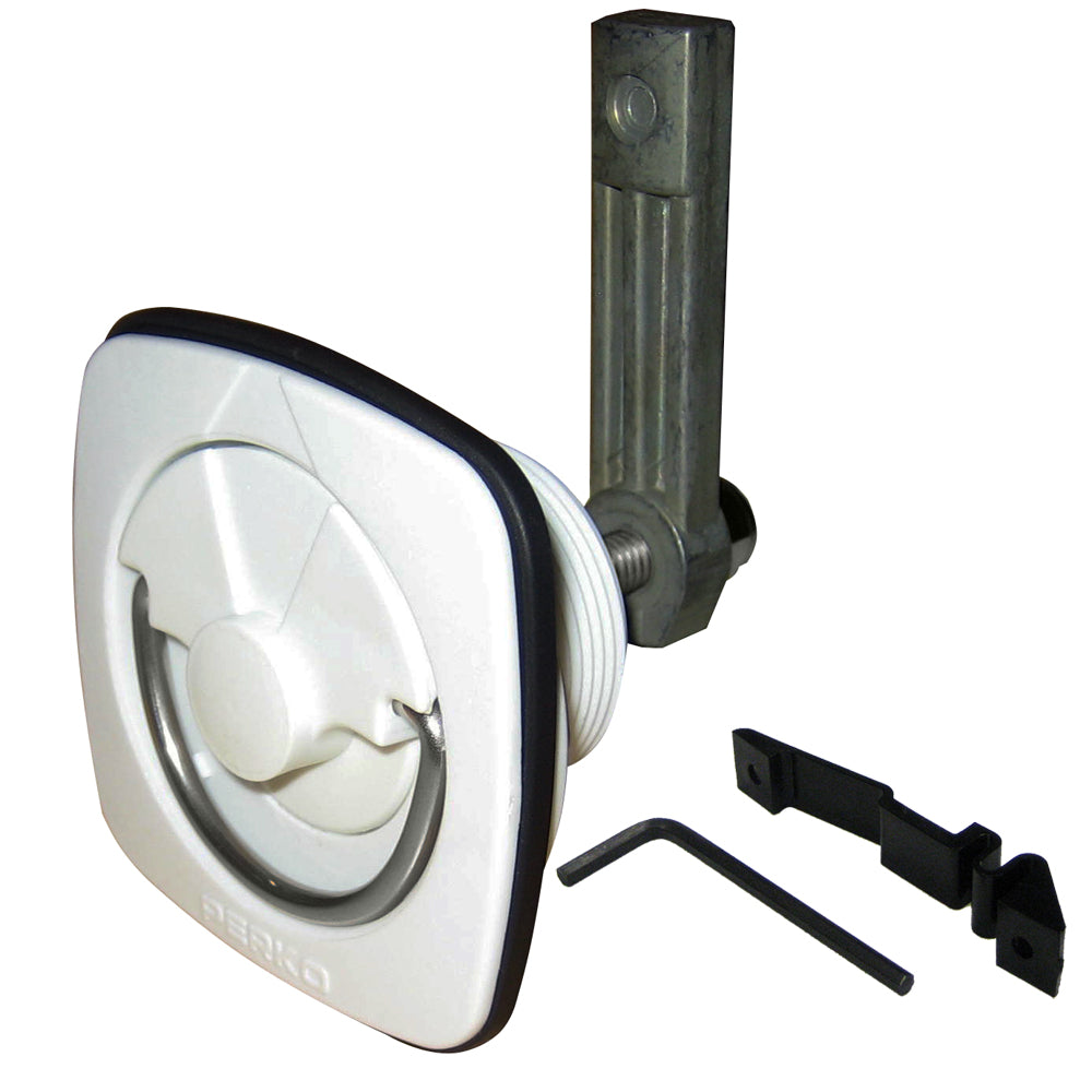 Perko Flush Latch - White [1082DP3WHT] - Premium Latches from Perko - Just $39.99! 