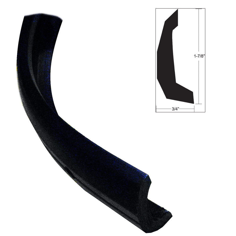 TACO Semi-Rigid Rub Rail Kit - Black w/No Insert - 30' [V11-4135BKA30-3] - Premium Rub Rail from TACO Marine - Just $257.99! 