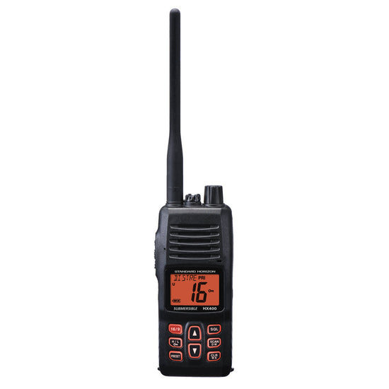 Standard Horizon HX400 w/Built-In Scrambler & LMR Programmable Channels [HX400] - Premium VHF - Handheld from Standard Horizon - Just $236.99! 