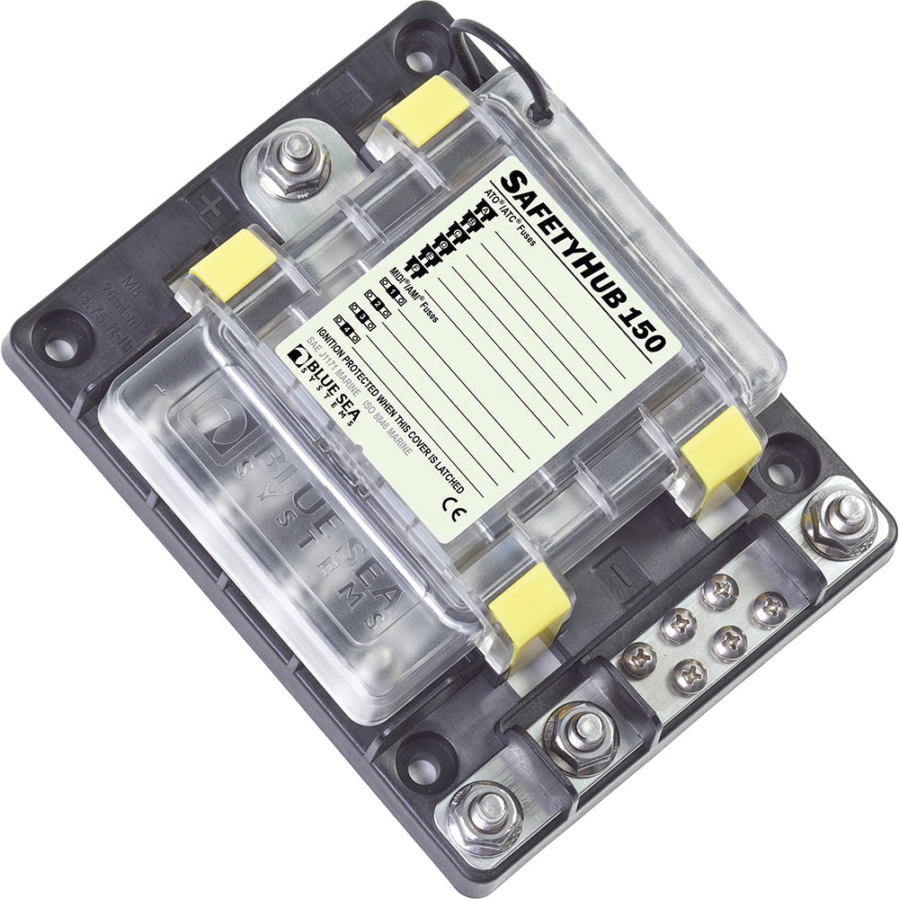 Blue Sea 7748 SafetyHub 150 Fuse Box [7748] - Premium Fuse Blocks & Fuses from Blue Sea Systems - Just $124.99! 