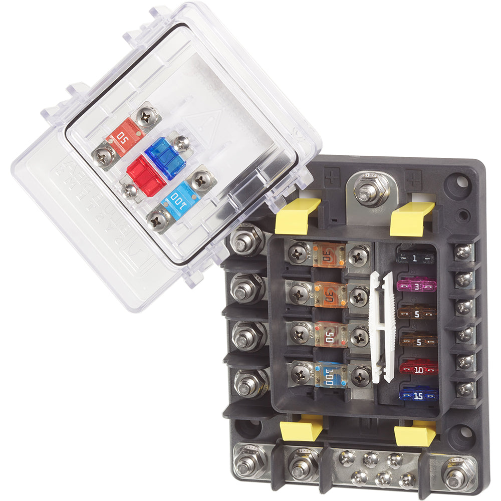 Blue Sea 7748 SafetyHub 150 Fuse Box [7748] - Premium Fuse Blocks & Fuses from Blue Sea Systems - Just $124.99! 