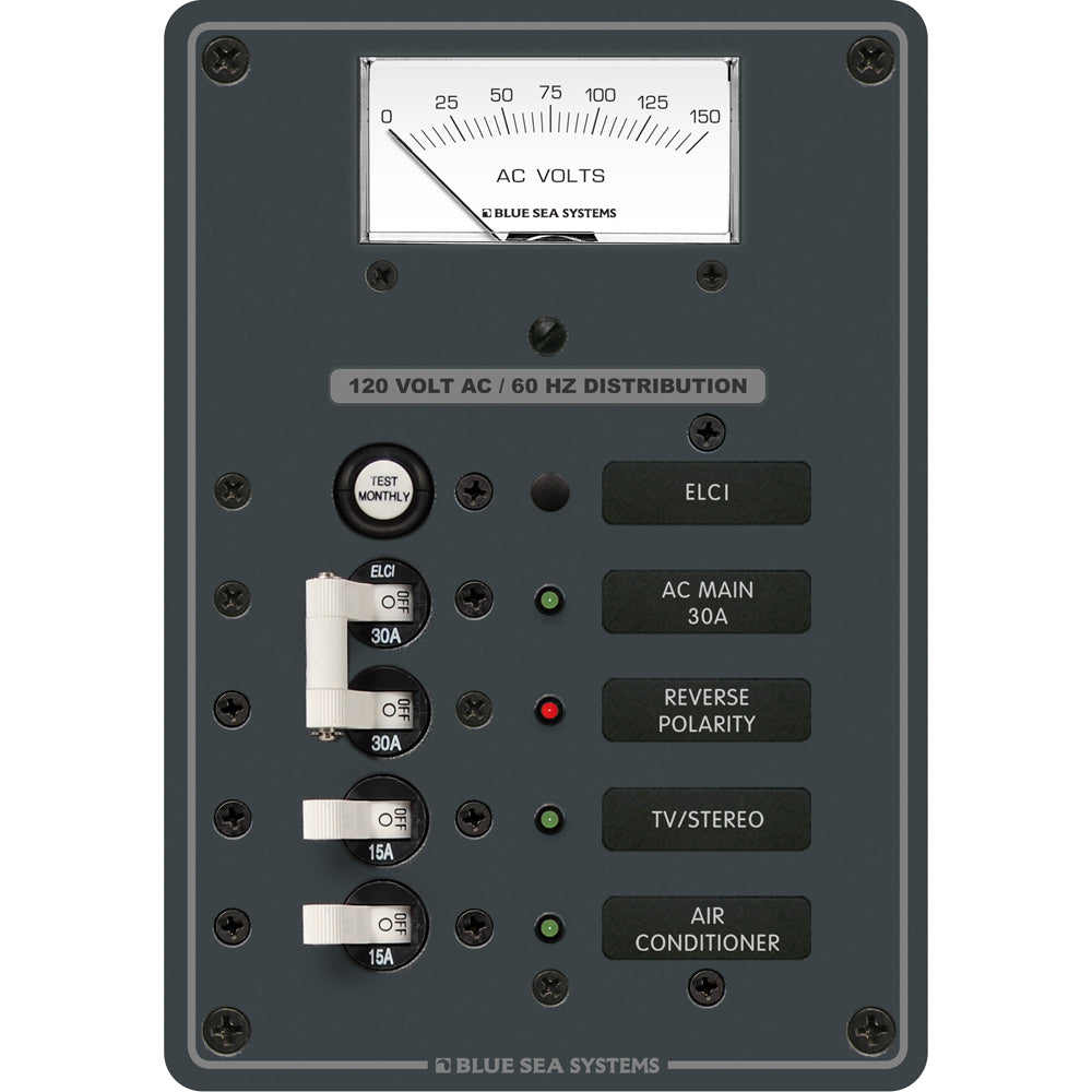 Blue Sea 8102 ELCI GFCI Panel AC 2 Position [8102] - Premium Electrical Panels from Blue Sea Systems - Just $524.99! 