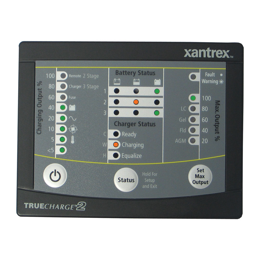 Xantrex TRUECHARGE2 Remote Panel f/20 & 40 & 60 AMP (Only for 2nd generation of TC2 chargers) [808-8040-01] - Premium Meters & Monitoring from Xantrex - Just $93.99! 