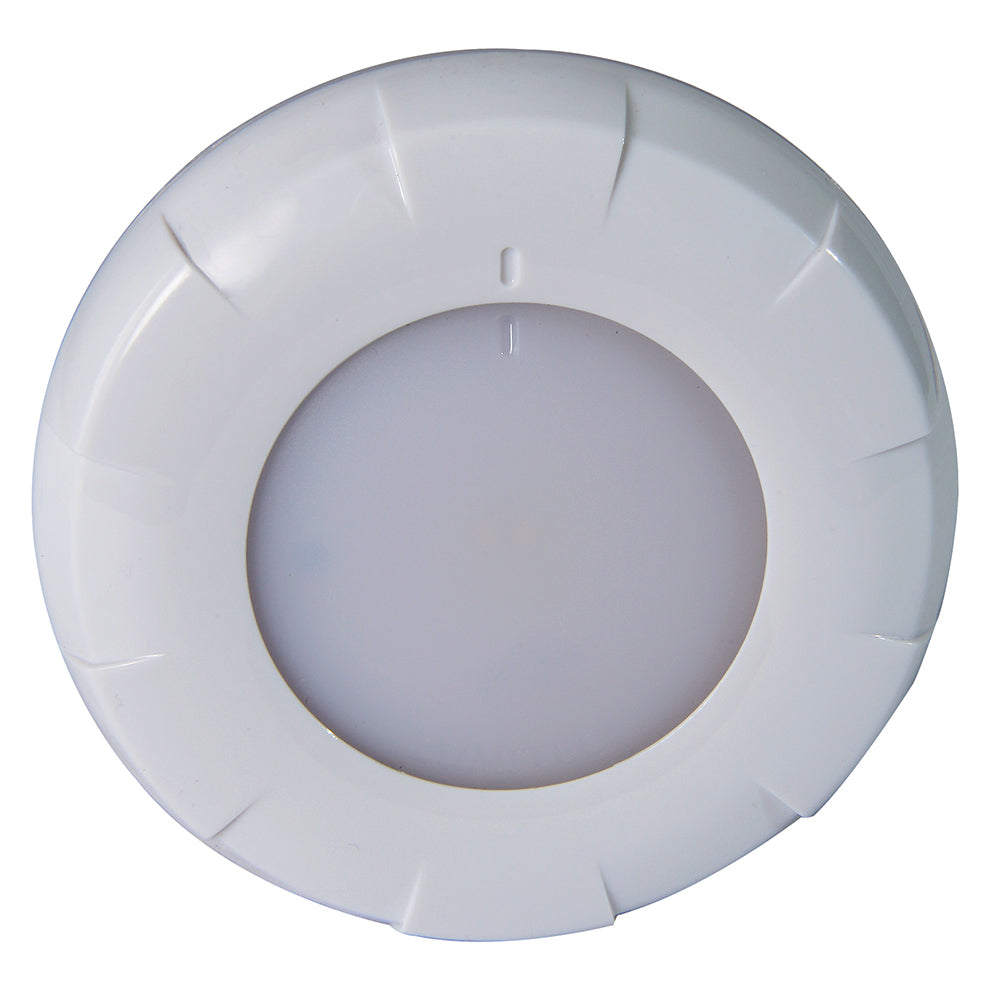 Lumitec Aurora LED Dome Light - White Finish - White/Blue Dimming [101075] - 1st Class Eligible, Brand_Lumitec, Lighting, Lighting | Dome/Down Lights - Lumitec - Dome/Down Lights