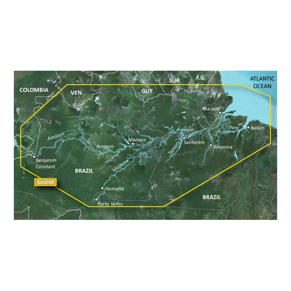 Garmin BlueChart g3 HD - HXSA009R - Amazon River - microSD/SD [010-C1066-20] - 1st Class Eligible, Brand_Garmin, Cartography, Cartography | Garmin BlueChart Foreign - Garmin - Garmin BlueChart Foreign