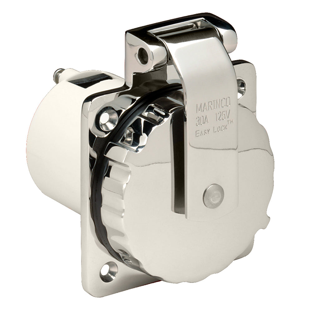 Marinco 303SSEL-B 30A Power Inlet - Stainless Steel - 125V [303SSEL-B] - Premium Shore Power from Marinco - Just $83.99! 