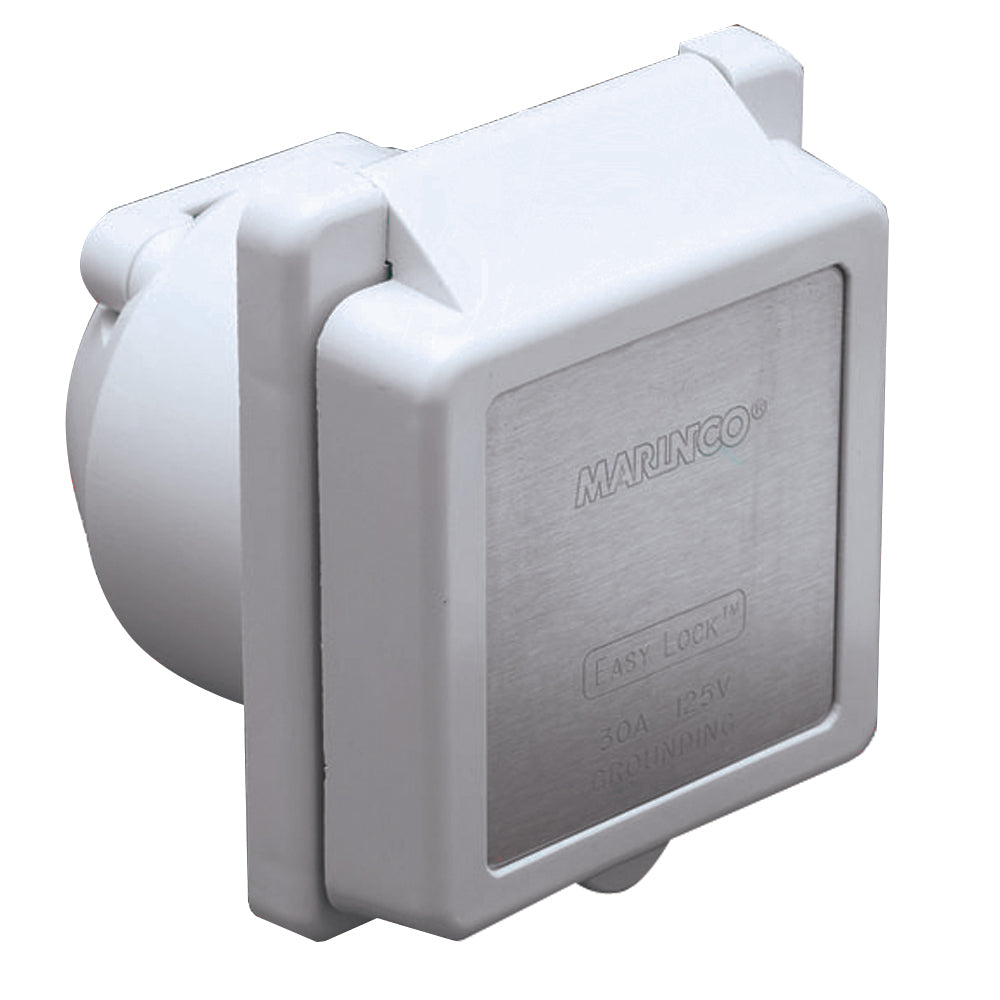 Marinco 301EL-B 30A Power Inlet - White - 125V [301EL-B] - Premium Shore Power from Marinco - Just $56.99! 