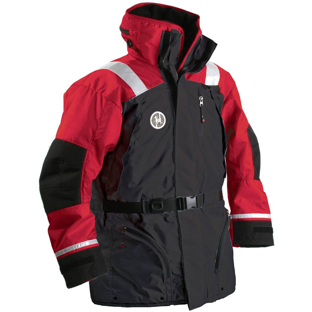 First Watch AC-1100 Flotation Coat - Red/Black - Large [AC-1100-RB-L] - Brand_First Watch, Marine Safety, Marine Safety | Flotation Coats/Pants - First Watch - Flotation Coats/Pants