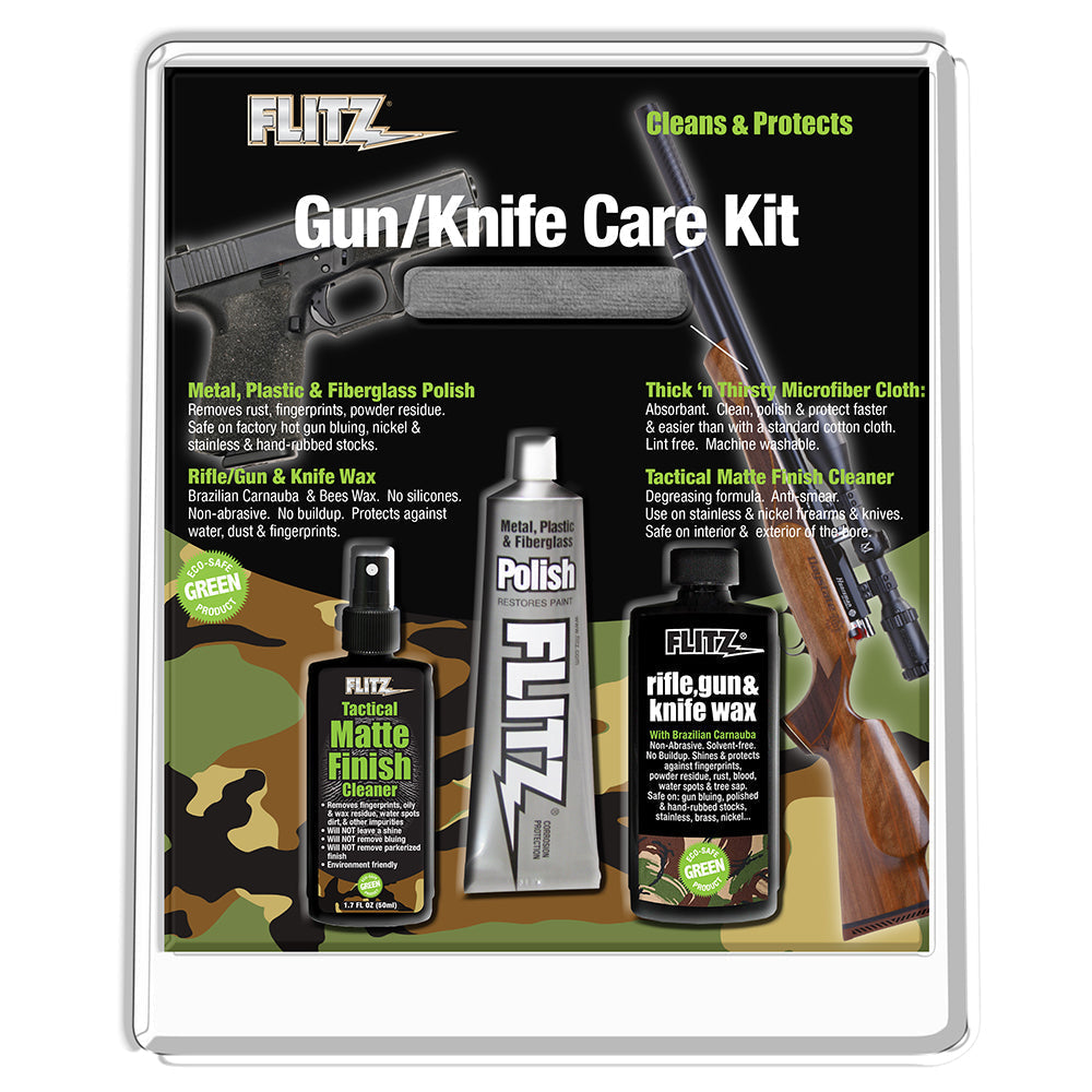 Flitz Knife & Gun Care Kit [KG 41501] - Boat Outfitting, Boat Outfitting | Cleaning, Brand_Flitz, Camping, Camping | Knives, Hunting & Fishing, Hunting & Fishing | Hunting Accessories, MAP, Outdoor, Outdoor | Knives, Restricted From 3rd Party Platforms - Flitz - Knives