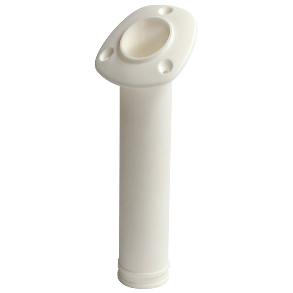 C.E. Smith Flush Mount 30 Degree Nylon Rod Holder - White [55120A] - 1st Class Eligible, Boat Outfitting, Boat Outfitting | Rod Holders, Brand_C.E. Smith - C.E. Smith - Rod Holders