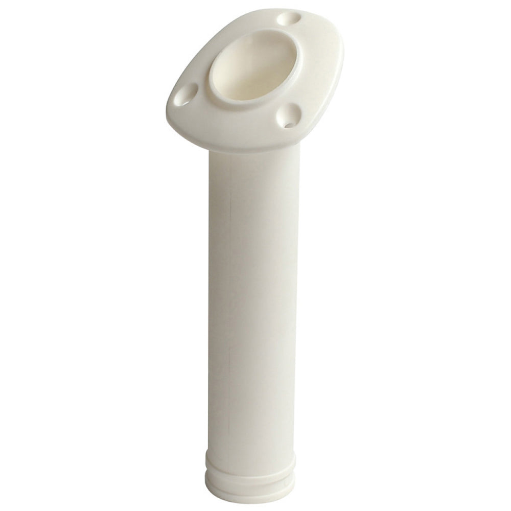 C.E. Smith Flush Mount 30 Degree Nylon Rod Holder - White [55120A] - Premium Rod Holders from C.E. Smith - Just $4.99! 