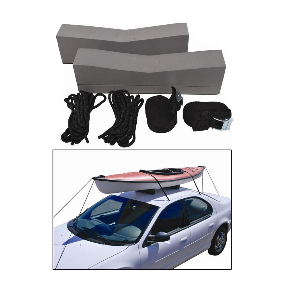 Attwood Kayak Car-Top Carrier Kit [11438-7] - Premium Roof Rack Systems from Attwood Marine - Just $21.99! 