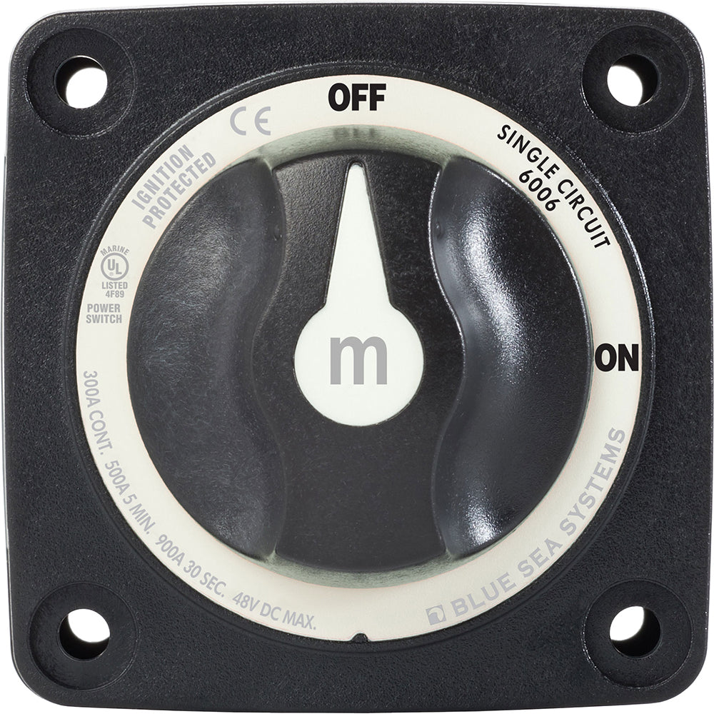 Blue Sea 6007200 Battery Switch Mini - 4 Position - Black [6007200] - Premium Battery Management from Blue Sea Systems - Just $37.99! 