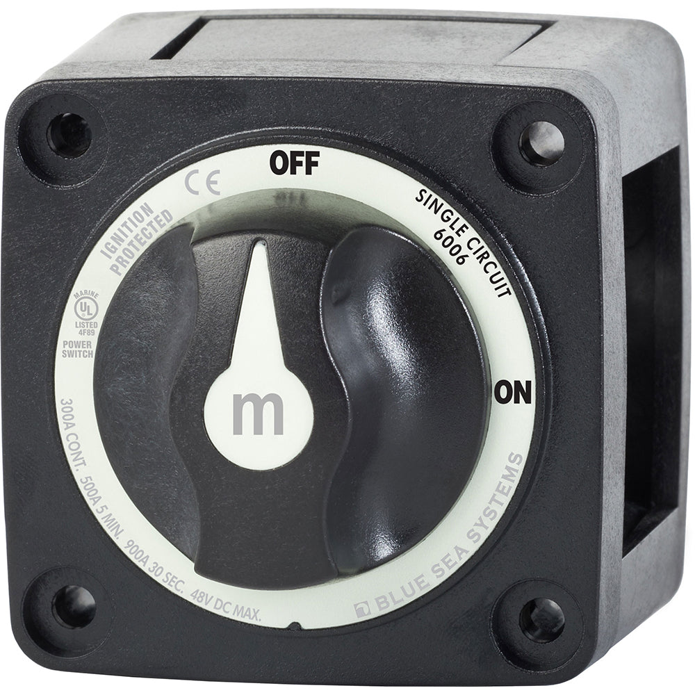 Blue Sea 6006200 Battery Switch Mini ON/OFF - Black [6006200] - Premium Battery Management from Blue Sea Systems - Just $28.99! 