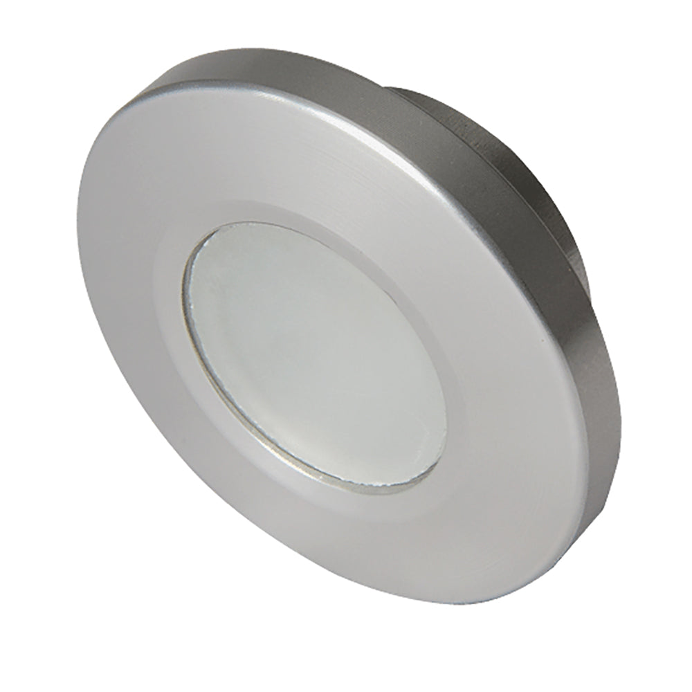 Lumitec Orbit - Flush Mount Down Light - Brushed Finish - 4-Color White/Red/Blue/Purple Non-Dimming [112500] - Premium Dome/Down Lights from Lumitec - Just $89.99! Shop now at Boat Gear Depot