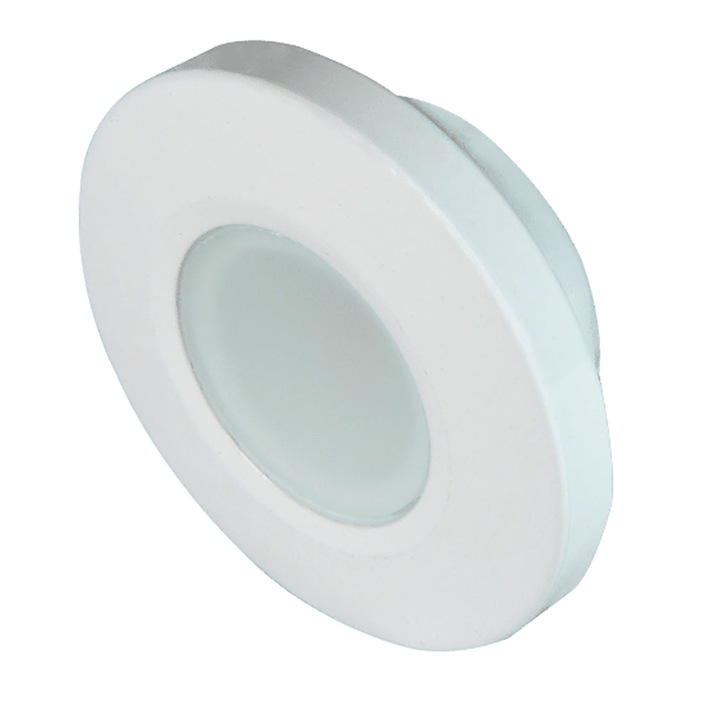 Lumitec Orbit - Flush Mount Down Light - White Finish - 2-Color Blue/White Dimming [112521] - Premium Dome/Down Lights from Lumitec - Just $97.99! Shop now at Boat Gear Depot