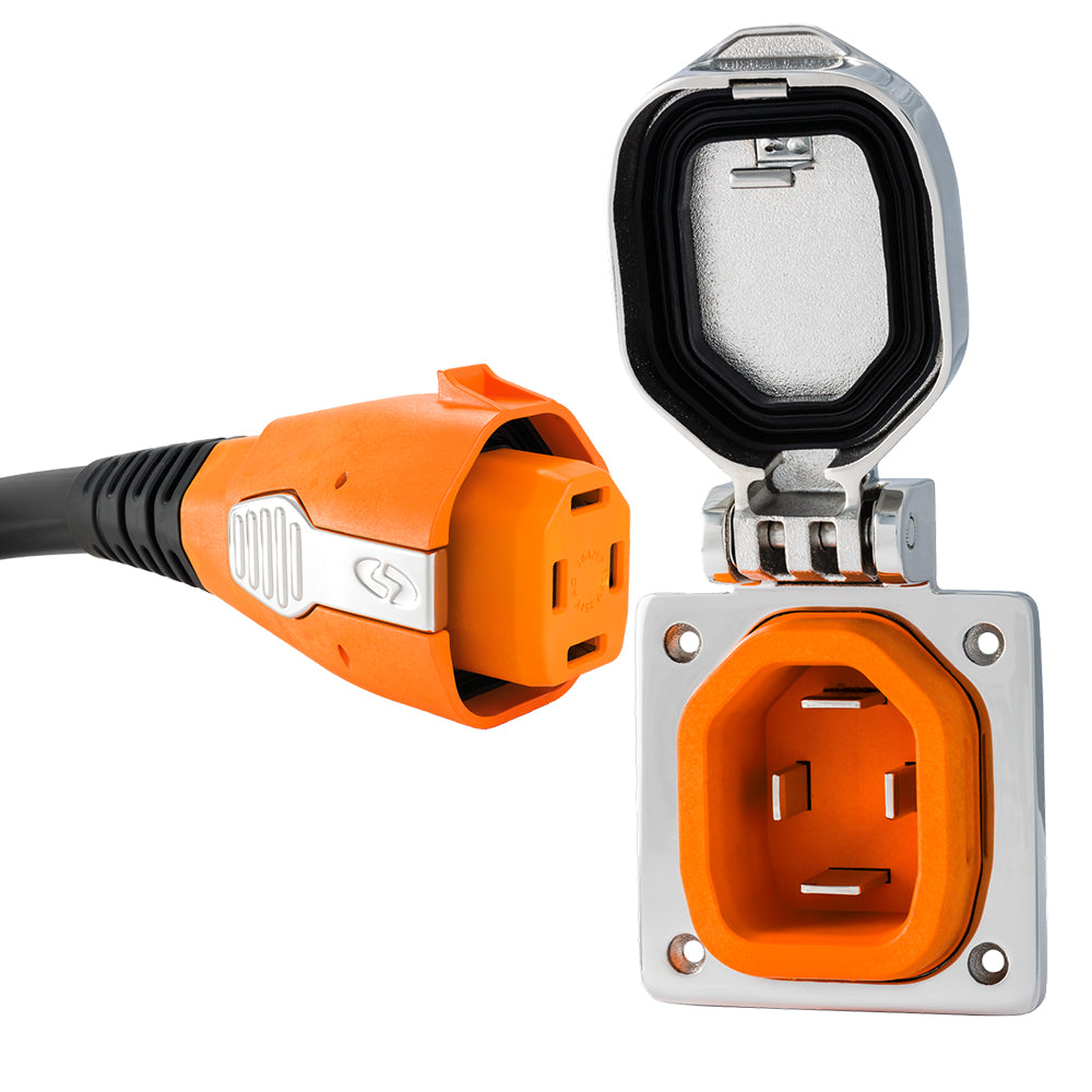 SmartPlug 50 AMP Stainless Steel Combo Kit [B50ASSY] - Premium Shore Power from SmartPlug - Just $357.30! Shop now at Boat Gear Depot