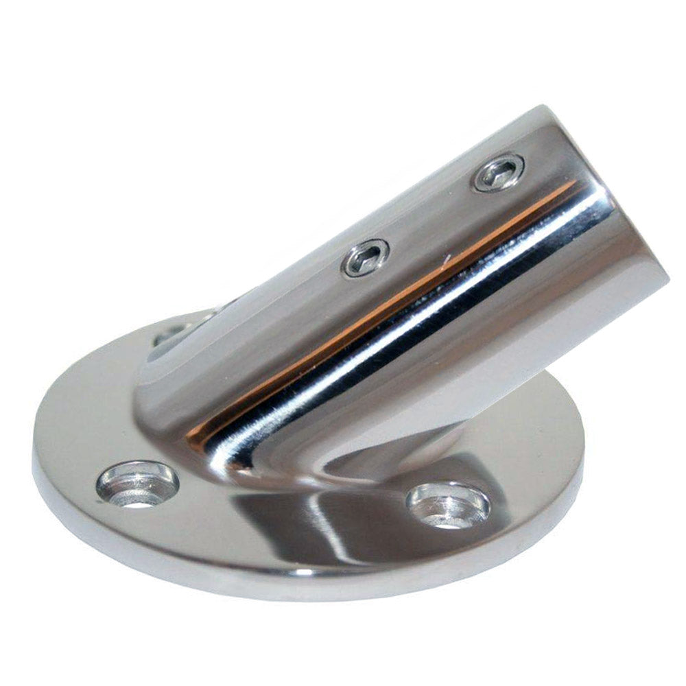 Whitecap " O.D. 30 Degree Round Base SS Rail Fitting [6077C] - Premium Rail Fittings from Whitecap - Just $23.99! 