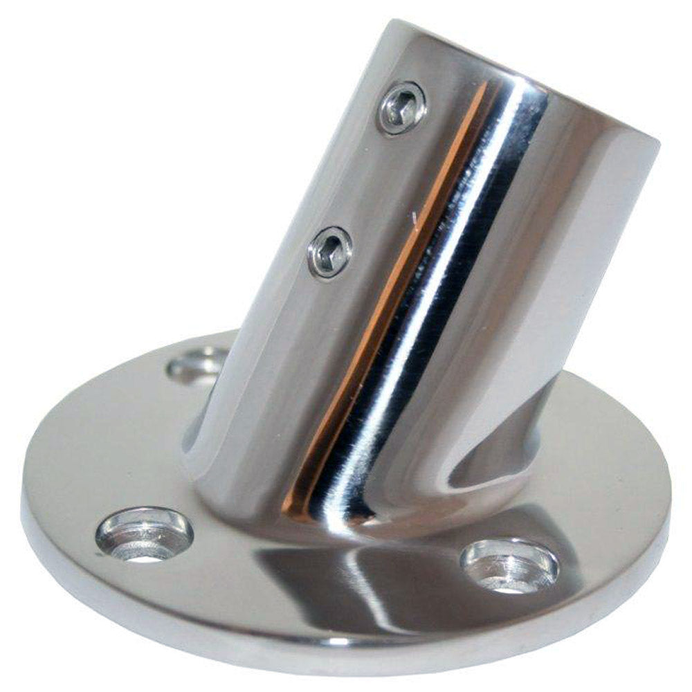 Whitecap " O.D. 60 Degree Round Base SS Rail Fitting [6040C] - Premium Rail Fittings from Whitecap - Just $20.99! 