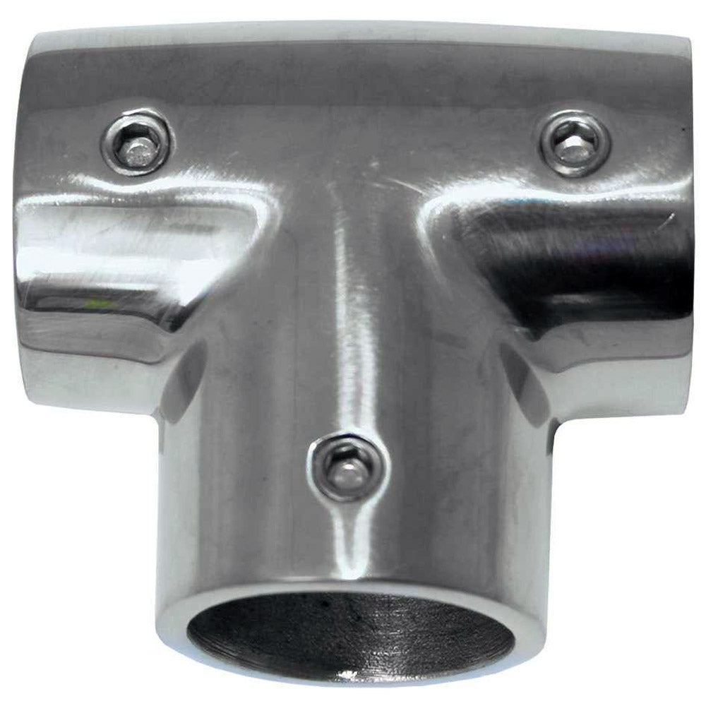 Whitecap " O.D. 90 Degree SS Tee Fitting [6043C] - Premium Rail Fittings from Whitecap - Just $19.99! 