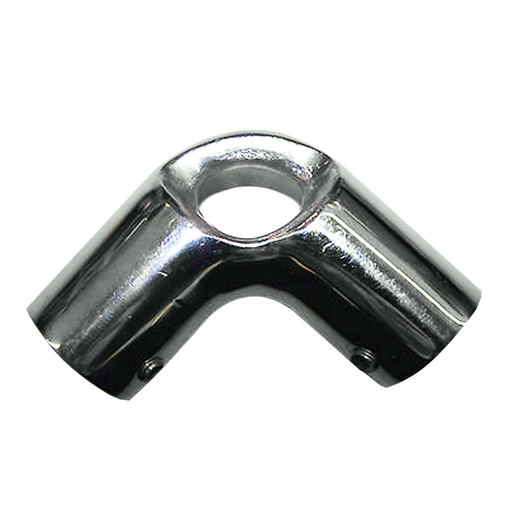 Whitecap 1" O.D. 90 Degree SS Elbow & Eye Anchor [6192] - Premium Rail Fittings from Whitecap - Just $25.99! 