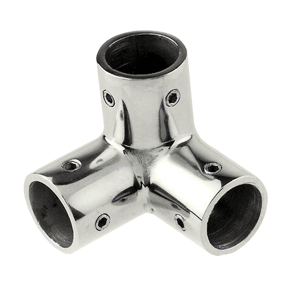 Whitecap " O.D. SS 3-Way Corner Fitting [6046C] - Premium Rail Fittings from Whitecap - Just $29.99! 