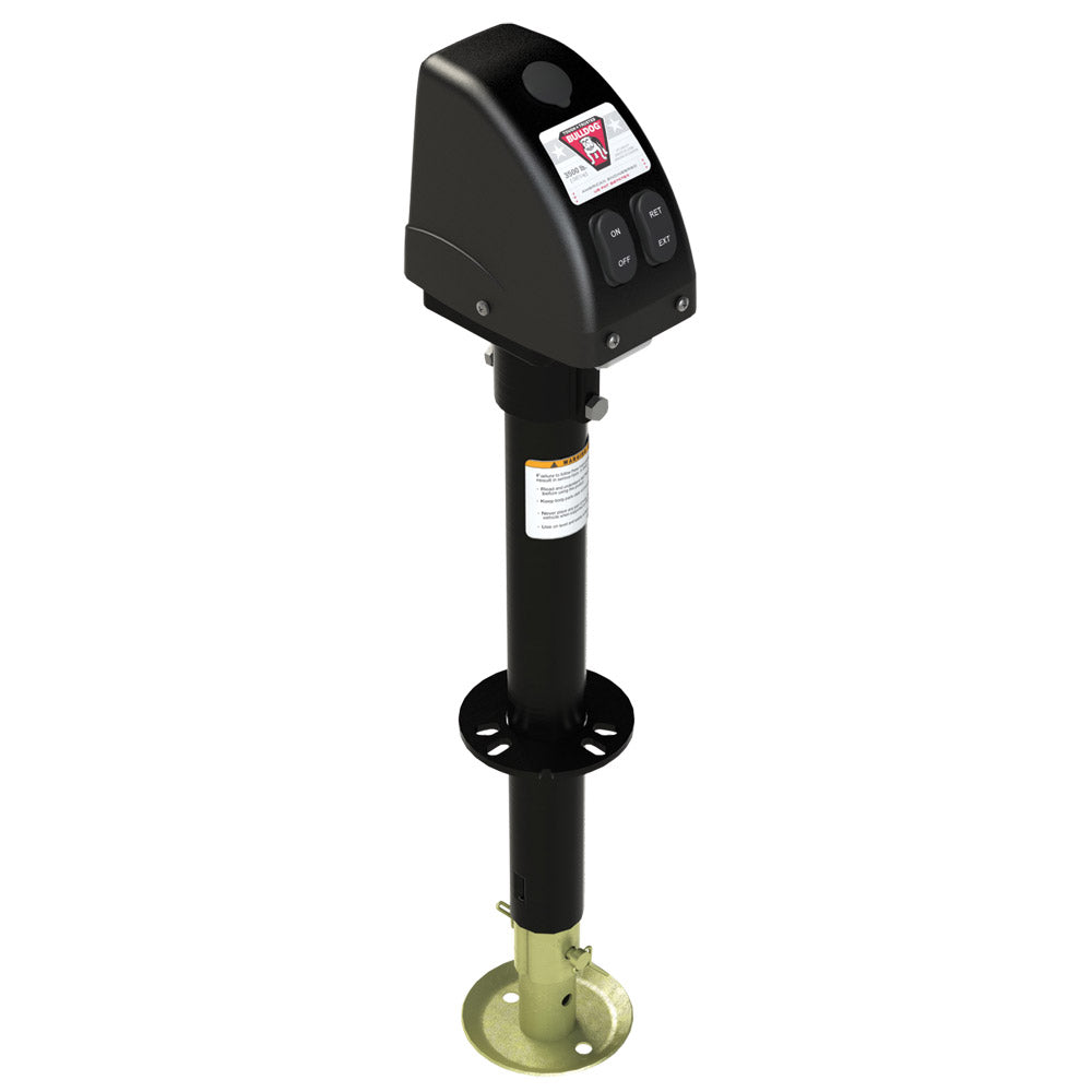 Bulldog 3,500lbs A-Frame RV Jack w/Powered Drive - 12V - Black Cover [500187] - Premium Accessories from Bulldog - Just $376.99! 