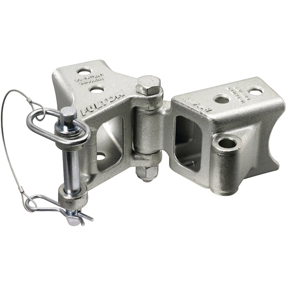 Fulton Fold-Away Bolt-On Hinge Kit 2" x 3" Trailer Beam, Rating 5,000 lbs., 48" Pivot, Z-Max 600 Zinc Finish [HDPB230101] - Premium Rollers & Brackets from Fulton - Just $138.99! 