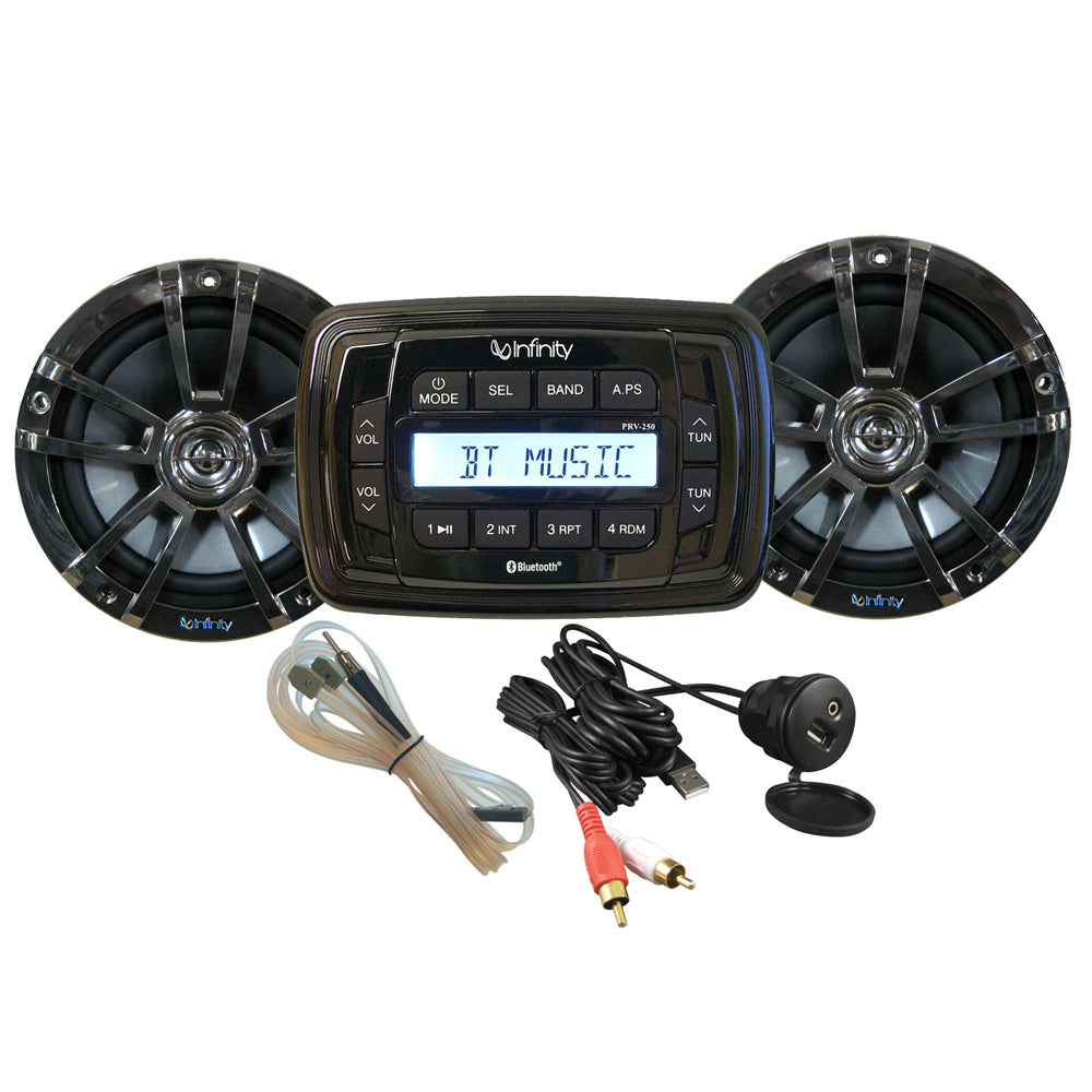 Infinity MPK250 Package w/two (2) INF622 Chrome Speakers [INFMPK250] - Premium Stereos from Infinity - Just $284.99! 