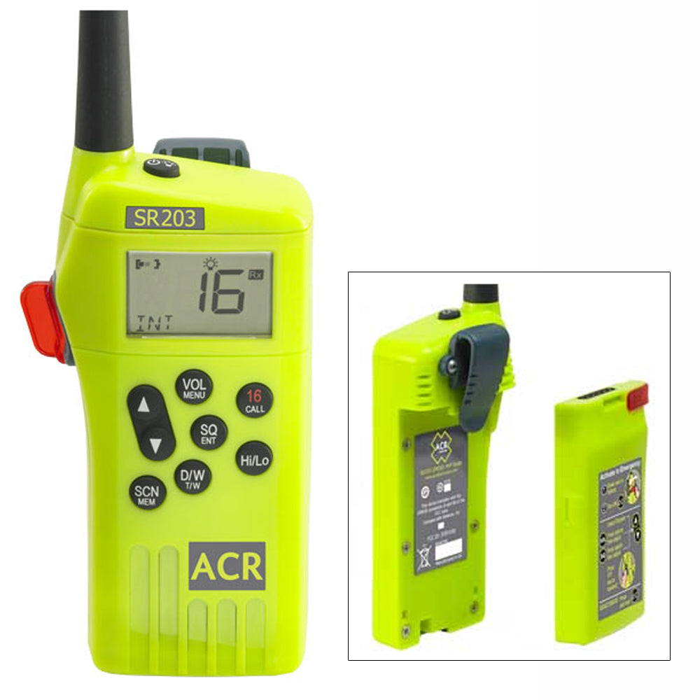 ACR SR203 VHF Handheld Survival Radio [2827] - Brand_ACR Electronics, Communication, Communication | VHF - Handheld - ACR Electronics - VHF - Handheld