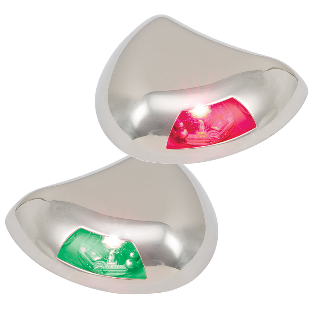 Perko Stealth Series LED Side Lights - Horizontal Mount - Red/Green [0616DP2STS] - Premium Navigation Lights from Perko - Just $185.99! 