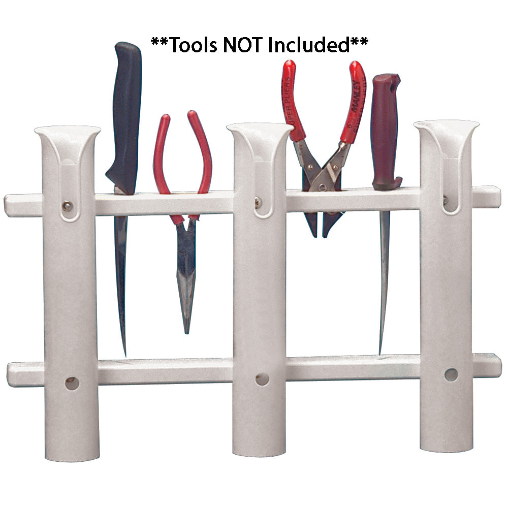 TACO 3-Rod Poly Rod Rack - White [P03-063W] - Premium Rod Holders from TACO Marine - Just $54.99! 