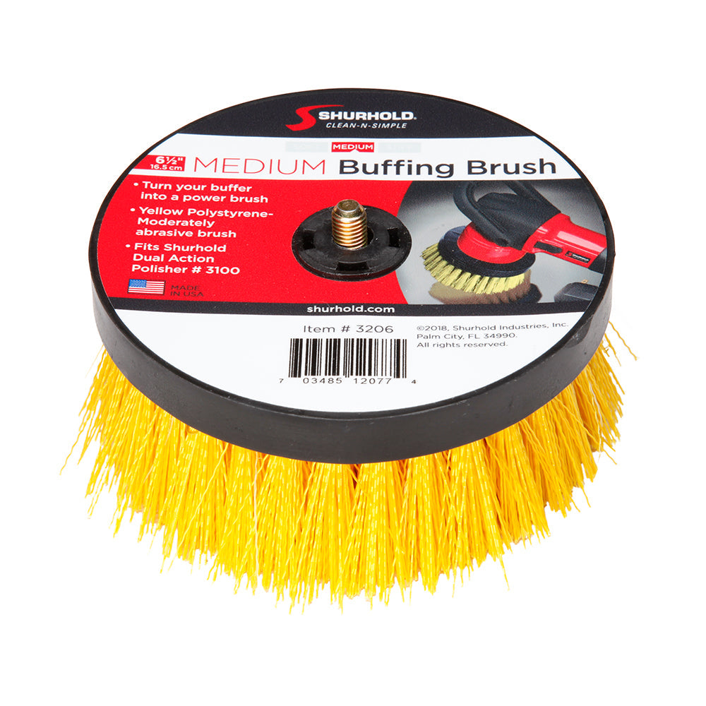 Shurhold 6-1/2" Medium Brush f/Dual Action Polisher [3206] - Premium Cleaning from Shurhold - Just $21.98! 