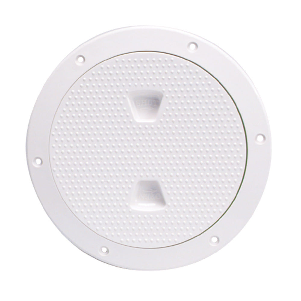 Beckson 6" Non-Skid Screw-Out Deck Plate - White [DP62-W] - Premium Deck Plates from Beckson Marine - Just $25.99! 