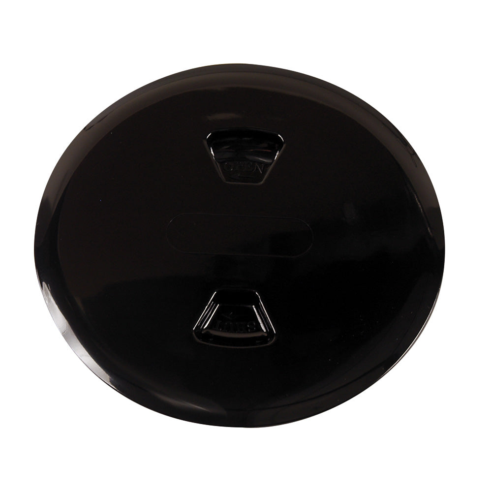 Beckson 5" Twist-Out Deck Plate - Black [DP50-B] - Premium Deck Plates from Beckson Marine - Just $20.99! Shop now at Boat Gear Depot