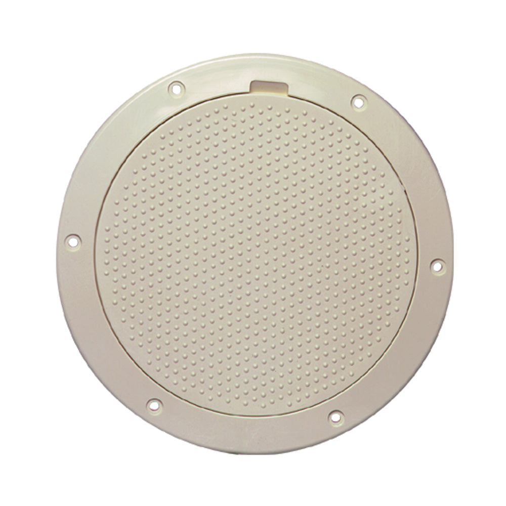 Beckson 6" Non-Skid Pry-Out Deck Plate - Beige [DP63-N] - Premium Deck Plates from Beckson Marine - Just $26.99! 