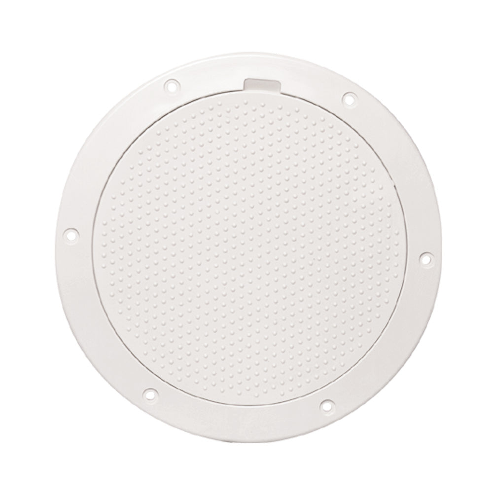 Beckson 6" Non-Skid Pry-Out Deck Plate - White [DP63-W] - Premium Deck Plates from Beckson Marine - Just $26.99! Shop now at Boat Gear Depot