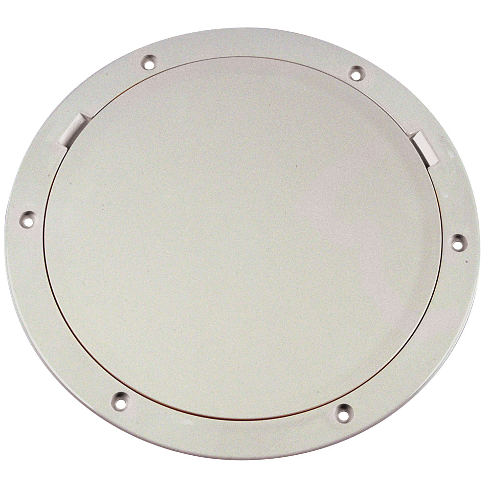 Beckson 8" Smooth Center Pry-Out Deck Plate - White [DP81-W] - Brand_Beckson Marine, Clearance, Marine Hardware, Marine Hardware | Deck Plates, Specials - Beckson Marine - Deck Plates
