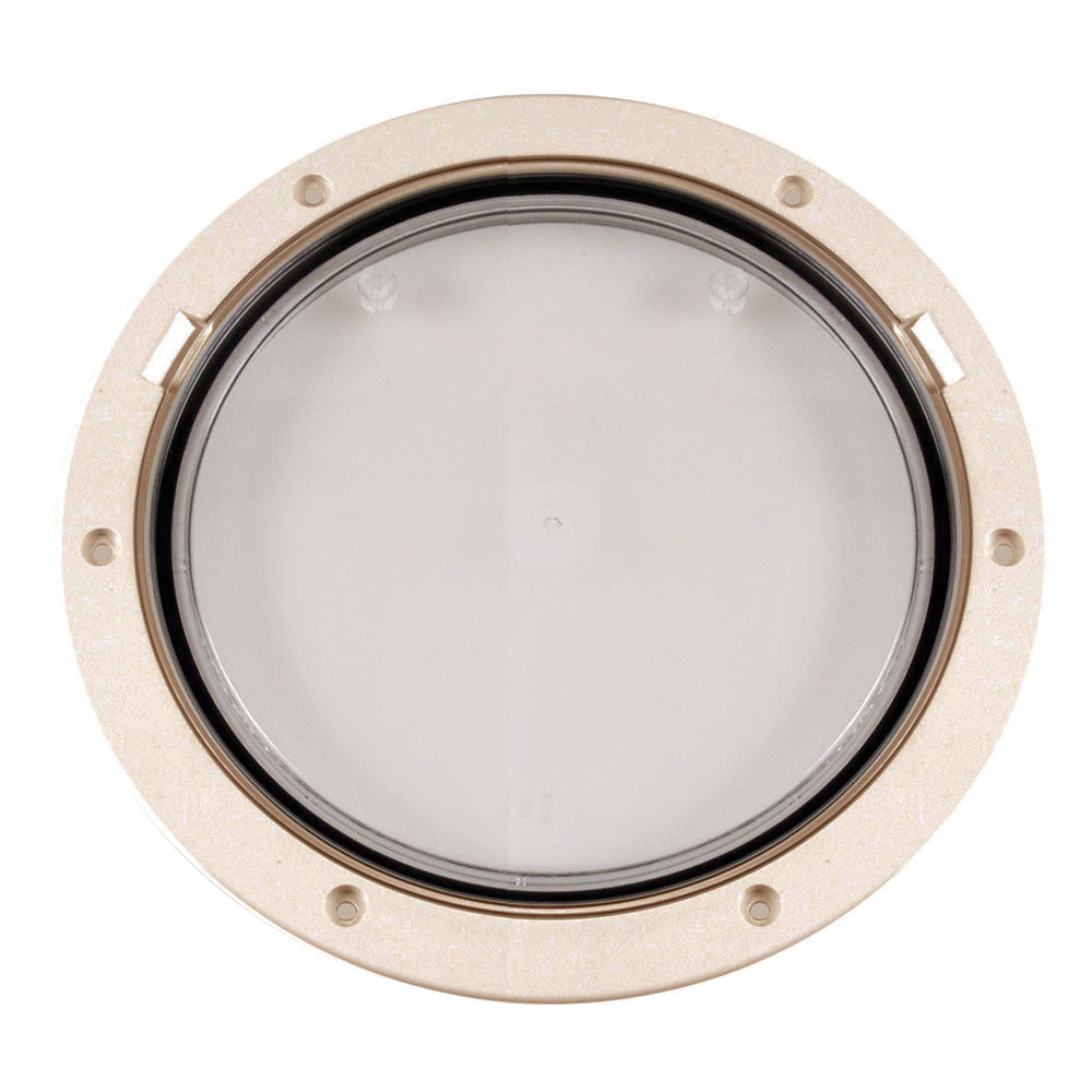 Beckson 8" Clear Center Pry-Out Deck Plate - Beige [DP81-N-C] - Premium Deck Plates from Beckson Marine - Just $48.99! 