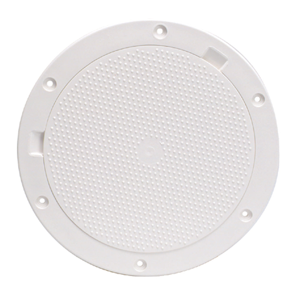 Beckson 8" Non-Skid Pry-Out Deck Plate - White [DP83-W] - Premium Deck Plates from Beckson Marine - Just $43.99! Shop now at Boat Gear Depot