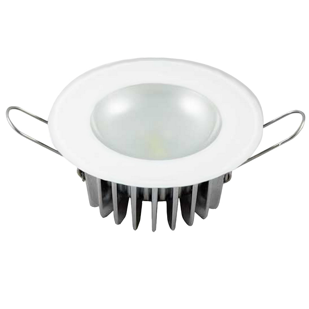 Lumitec Mirage - Flush Mount Down Light - Glass Finish/No Bezel - 4-Color Red/Blue/Purple Non Dimming w/White Dimming [113190] - Premium Dome/Down Lights from Lumitec - Just $89.99! Shop now at Boat Gear Depot